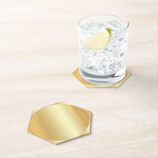 Glamour Gold Look Trendy Elegant Blank Sjabloon Kartonnen Onderzetters (Insitu)