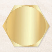 Glamour Gold Look Trendy Elegant Blank Sjabloon Kartonnen Onderzetters (Voorkant)