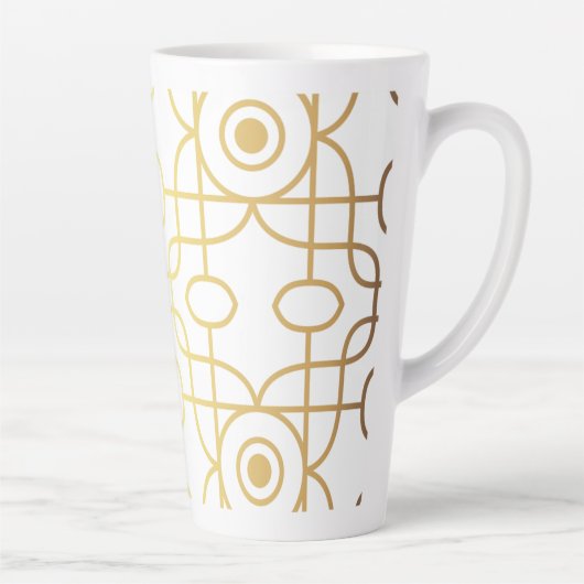 Glamour Gold-Mok Latte Mok (Rechts)