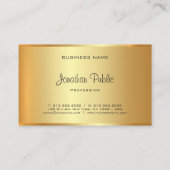 Glamour Gold Professional Handgeschreven Monogram  Visitekaartje (Achterkant)