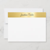 Glamour Gold Sjabloon Handgeschreven Script Naam (Voorkant)