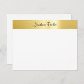 Glamour Gold Sjabloon Handgeschreven Script Naam (Voorkant / Achterkant)