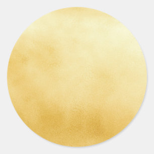 Glamour Goud Faux Metaalachtig Ronde Sticker