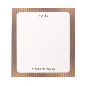 Glamour Goud Gestreept Notitieblok (Voorkant)