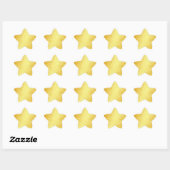 Glamour Goud Look Harten Lege Sjabloon Ster Sticker (Vel)