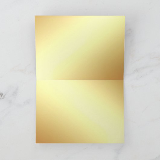 Glamour Goud Sjabloon Handgeschreven Bedankt Tekst (Binnen)