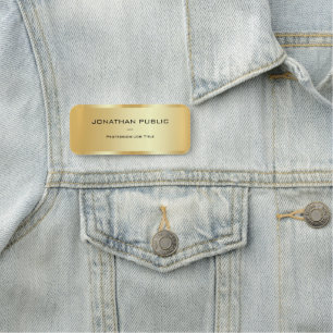 Glamour Goud Sjabloon Luxe Uiterlijk Corporate Naamplaatje
