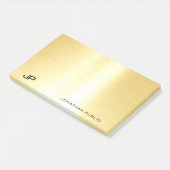 Glamour Goud Sjabloon Modern Elegant Eenvoudig Post-it® Notes (Schuin)