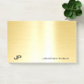 Glamour Goud Sjabloon Modern Elegant Eenvoudig Post-it® Notes (Kantoor)