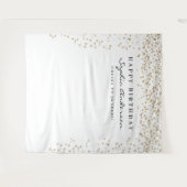 Glamour Gouden Confetti Verjaardagsachtergrond Elk Wandkleed (Voorkant (horizontaal))