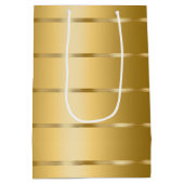 Glamour Gouden Lint Bruidsdouche Medium Cadeauzakje (Achterkant)