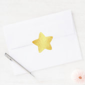 Glamour Gouden Look Harten Leeg Sjabloon Ster Sticker (Envelop)