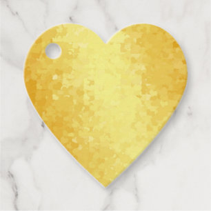 Glamour Gouden Uitzicht Harten Sjabloon Favor Tags Bedankjes Labels