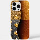 Glamour Guard: met glitters bezaaid leer Case-Mate iPhone Case (Achterkant)