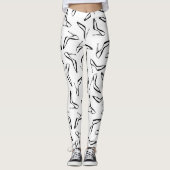 Glamour Hoge hakken Hand getrokken Leggings (Voorkant)