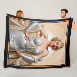  Glamour Hollywood Blonde Beauty Fleece Deken