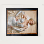 Glamour Hollywood Blonde Beauty Wandkleed (Voorkant (horizontaal))