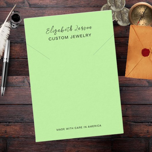 Glamour Hoops Custom Logo Chic Collectie Olive Contactkaartje