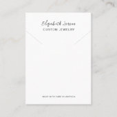 Glamour Hoops Custom Logo Chic Collectie Wit Contactkaartje (Voorkant)