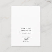 Glamour Hoops Custom Logo Chic Collectie Wit Contactkaartje (Achterkant)