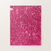 Glamour Hot Pink Glitter Print Legpuzzel (Verticaal)