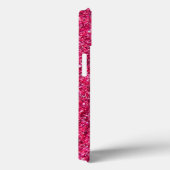 Glamour Hot Roze Glitterprint Case-Mate iPhone Case (Achterkant / Rechts)