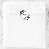 💄✨Glamour Hub Make-up Kunstenaar Logo Sticker (Tas)