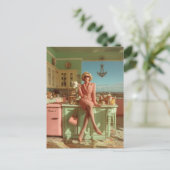  glamour in de keuken briefkaart (Staand voorkant)
