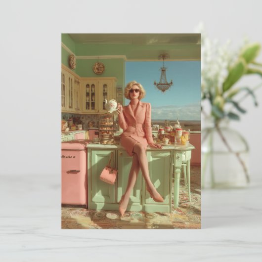 glamour in de keuken kaart (Staand voorkant)