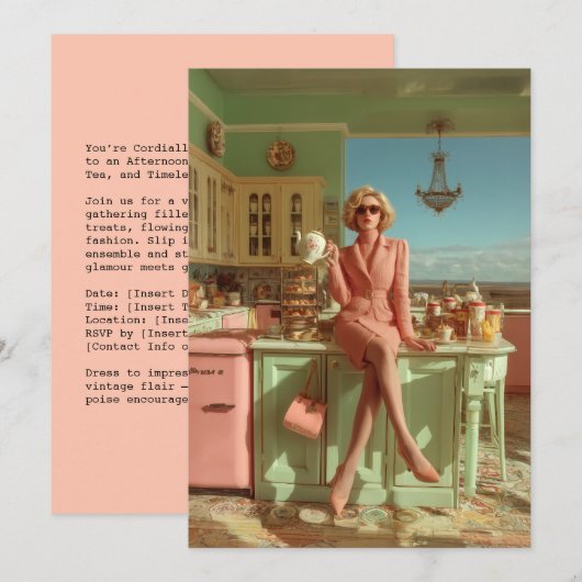 glamour in de keuken kaart (Voorkant / Achterkant)