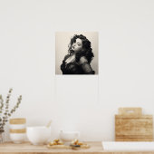 Glamour in Grootte: Curvy Dames | Poster print (Keuken)