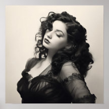 Glamour in Grootte: Curvy Dames | Poster print
