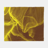 Glamour Ink Fluid. Bruin edeleffect. Marmer F Fleece Deken (Voorkant (Horizontaal))