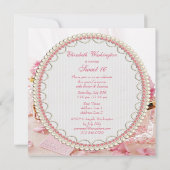 Glamour Juwelen, Roze Bloemen & Dozen Zoet 16 Kaart (Achterkant)