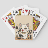 Glamour Kat: Bling Life in volledige make-up Pokerkaarten (Achterkant)