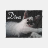 Glamour Kat Fleece Deken (Voorkant (Horizontaal))