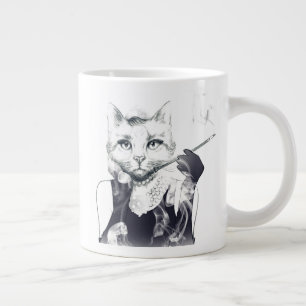 Glamour Kat Grote Koffiekop