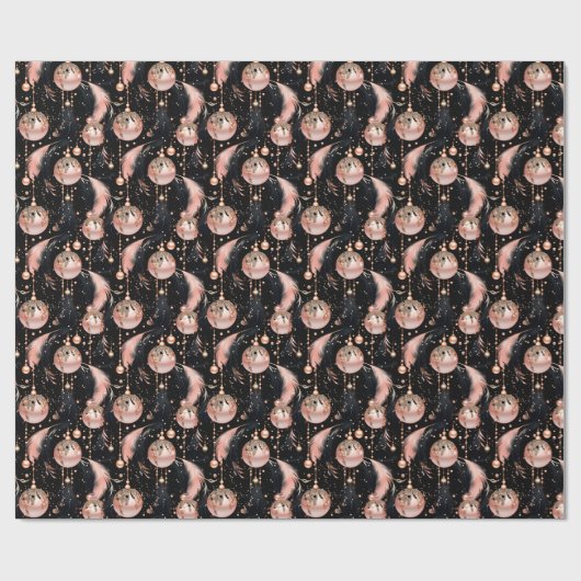 Glamour Kerst Wrapping Papier (Vlak)