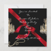 GLAMOUR KERSTUITNODIGINGEN KAART (Achterkant)