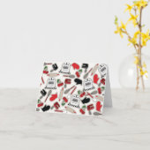  Glamour Keuken Notecard Kaart (Gele Bloem)