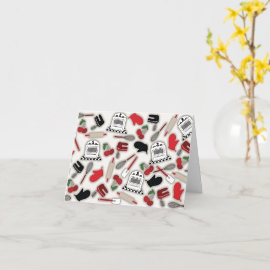 Glamour Keuken Notecard Kaart (Gele Bloem)