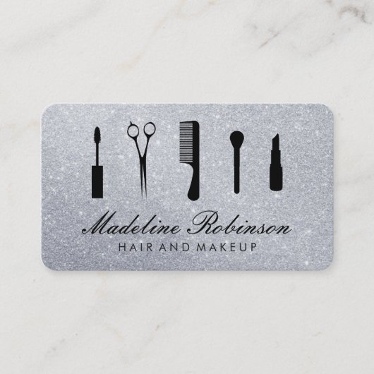 Glamour Kit met Elegante Glitters Visitekaartje (Voorkant)