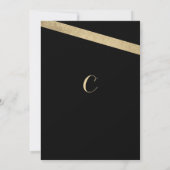 Glamour klas luxe gouden geometrische Afstuderen Kaart (Achterkant)