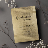 Glamour klas luxe gouden geometrische Afstuderen Kaart