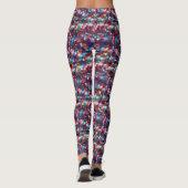 Glamour Kleurrijke Glitterige Fonkelende Glanzende Leggings (Achterkant)