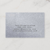 Glamour Kus Kam Scheren Glitter Visitekaartje (Achterkant)