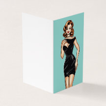  Glamour LBD Little Black Dress Blank