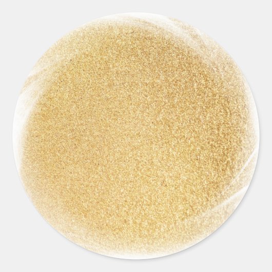 Glamour leeg sjabloon Elegante nepgoud glans Ronde Sticker (Voorkant)