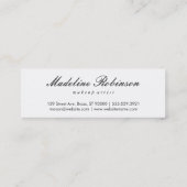 Glamour Lipstick Kusjes Goud Glitters Mini Visitekaartje (Achterkant)