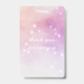 glamour make-over verjaardagsfeestje badge (Achterkant)